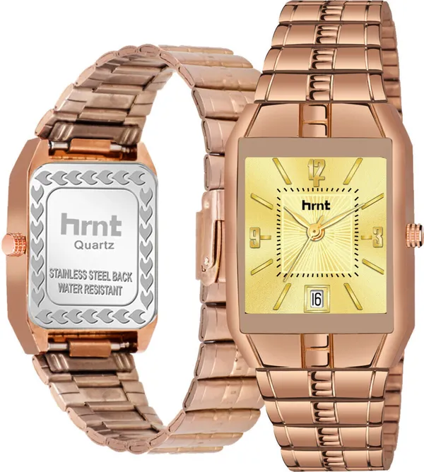 Rose_Gold_Stainless_Steel_Rectangular_Dial_Date_Display_Analog_Watch_For_Men