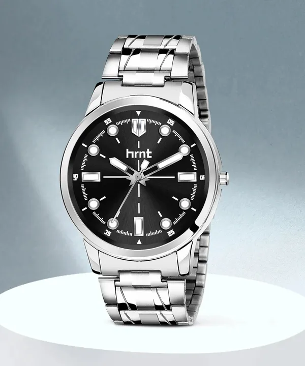 Silver_And_Black_Dial_Stainless_Steel_Quartz_Analog_Watch_For_Men