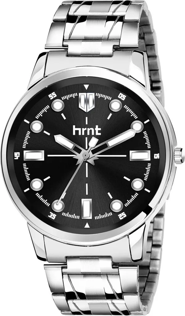 Silver_And_Black_Dial_Stainless_Steel_Quartz_Analog_Watch_For_Men