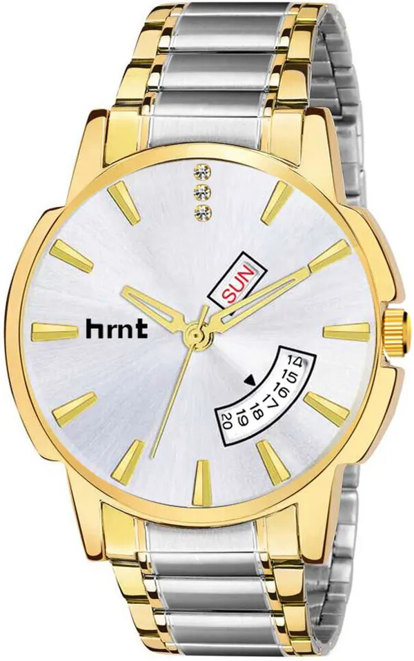 Gold_And_Silver_Dual_Tone_Stainless_Steel_Day_Date_Analog_Watch_For_Men