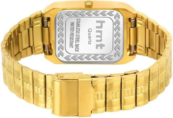 Gold_Stainless_Steel_Rectangular_Dial_Day_Date_Analog_Watch_For_Men