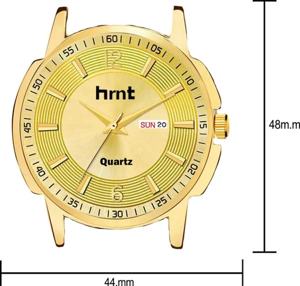 Gold_Tone_Stainless_Steel_Day_Date_Analog_Watch_For_Men