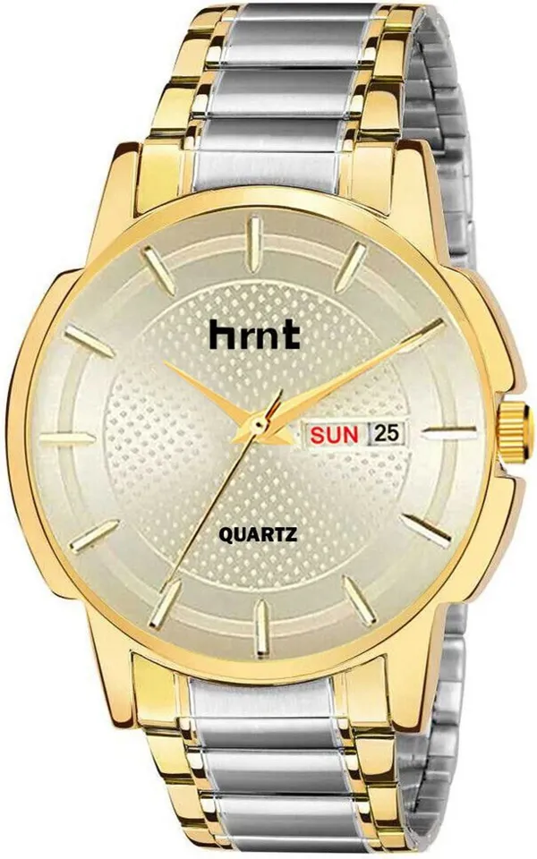 Silver_And_Gold_Two-Tone_Stainless_Steel_Day_Date_Analog_Watch_For_Men