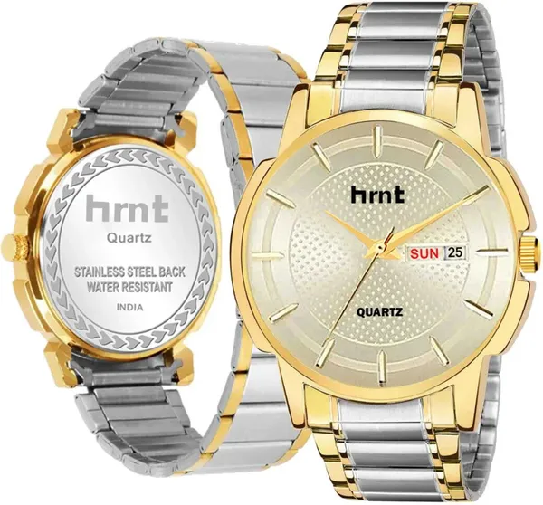 Silver_And_Gold_Two-Tone_Stainless_Steel_Day_Date_Analog_Watch_For_Men