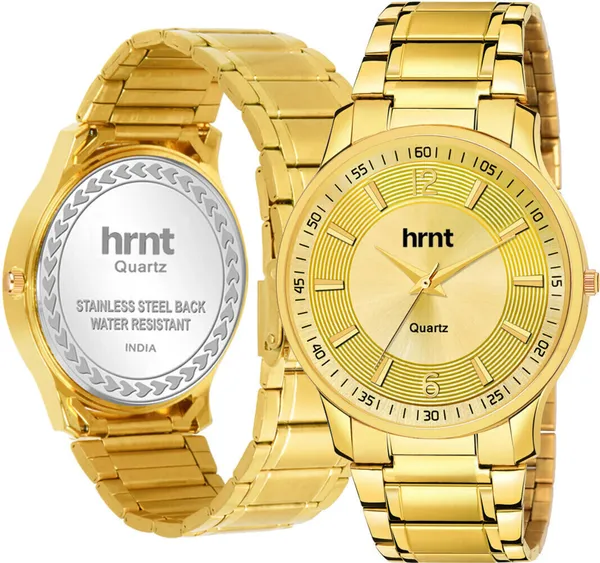Gold_Stainless_Steel_Round_Dial_Quartz_Analog_Watch_For_Men
