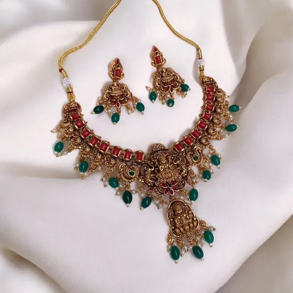 Coral_Laxmi_Necklace