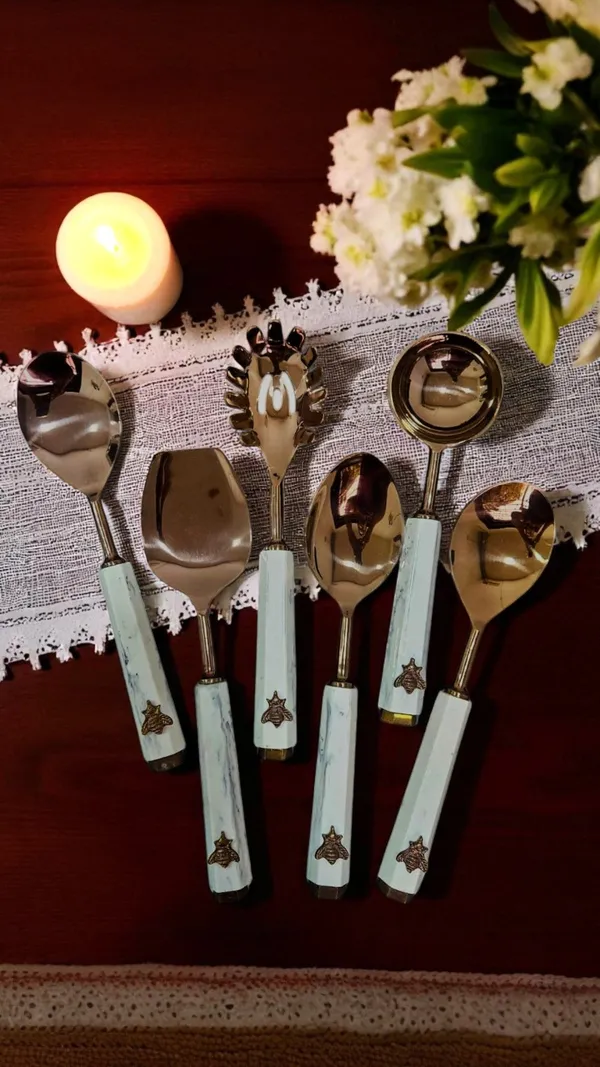 Golden_Hive_Serving_Spoon_Set_Of_6_Pcs