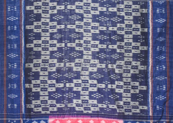 Bandhika_Maniabandha_Ikat_Pure_Cotton_Saree_–_Navy_Blue_&_Rani_Pink_Traditional_Handloom_Design