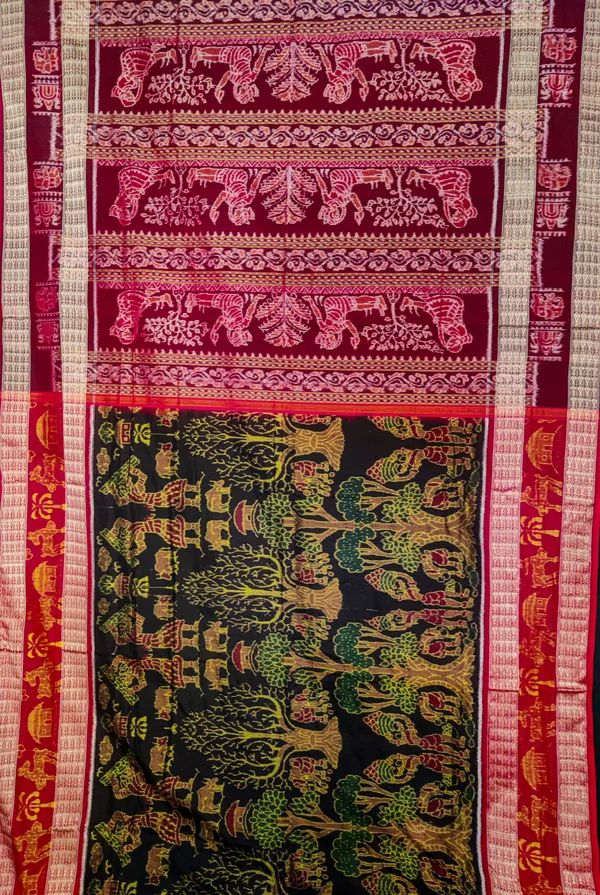 Bandhika_Premium_Heritage_Collection_Pure_Cotton_Maniabandha_Ikat_Handloom_Saree_|_Artisan_Woven_Masterpiece