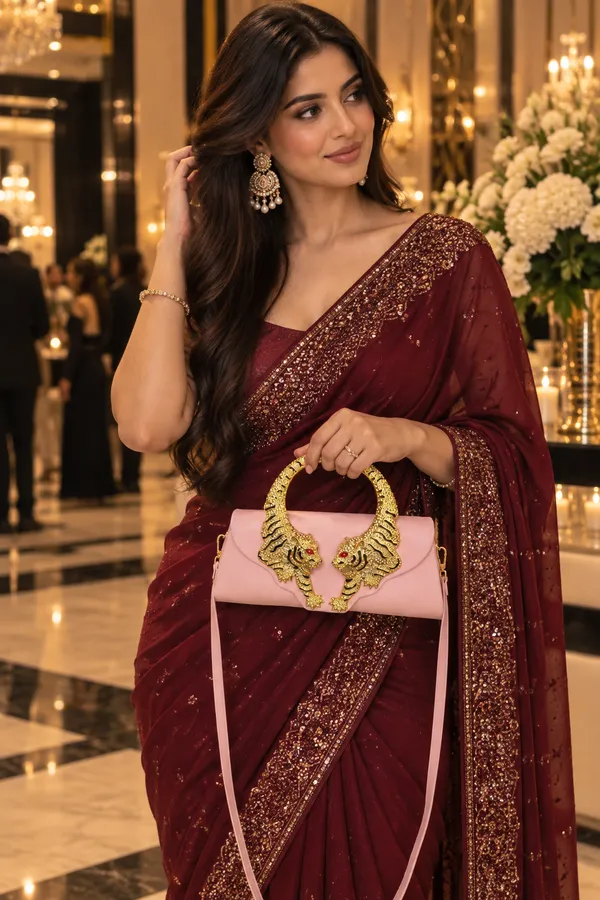 Blush_Pink_Twin_Tiger_Statement_Handbag