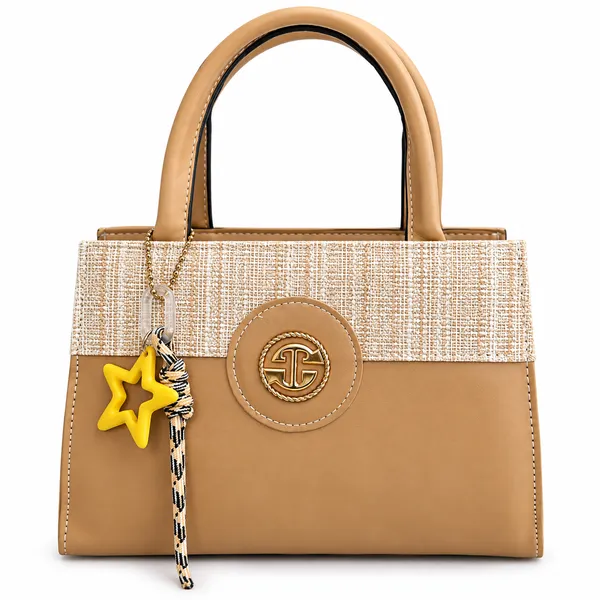 Elegant_Tan_&_Cream_Structured_Handbag