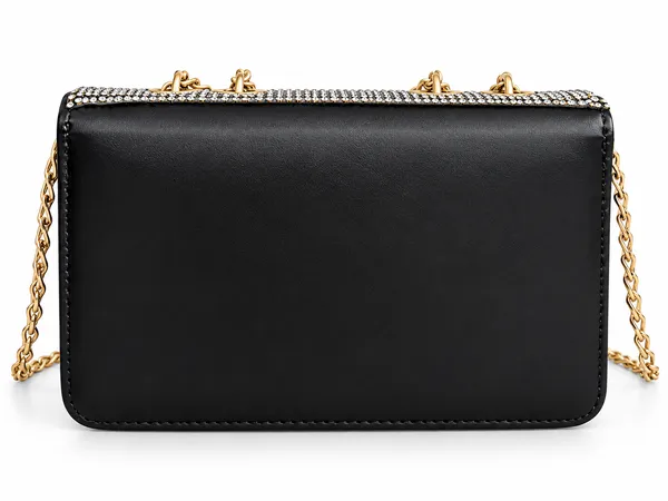 Luxury_Black_Rhinestone_Zigzag_Shoulder_Bag