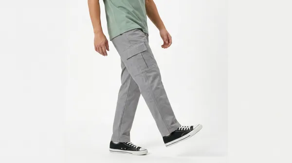 Grey_Premium_Cotton_Lycra_Cargo_For_Men