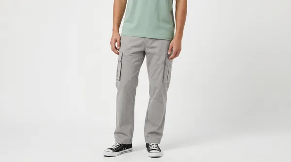 Grey_Premium_Cotton_Lycra_Cargo_For_Men