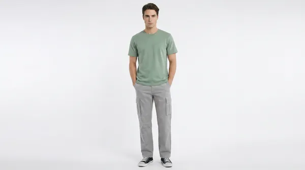 Grey_Premium_Cotton_Lycra_Cargo_For_Men