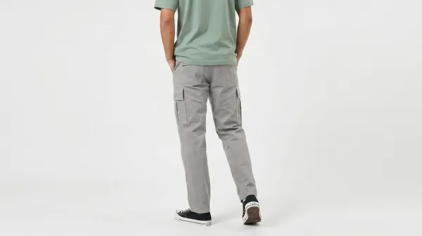 Grey_Premium_Cotton_Lycra_Cargo_For_Men