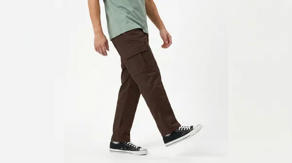 Coffee_Premium_Cotton_Lycra_Cargo_For_Men