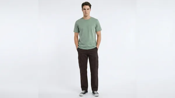 Coffee_Premium_Cotton_Lycra_Cargo_For_Men