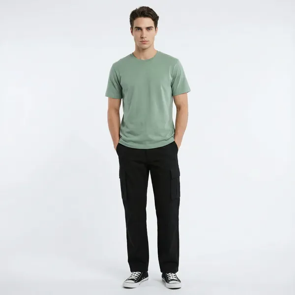 Black_Premium_Cotton_Lycra_Cargo_For_Men