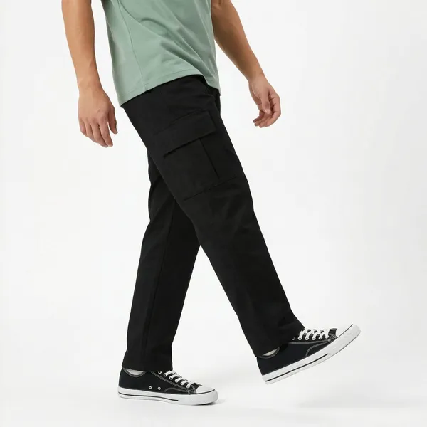 Black_Premium_Cotton_Lycra_Cargo_For_Men