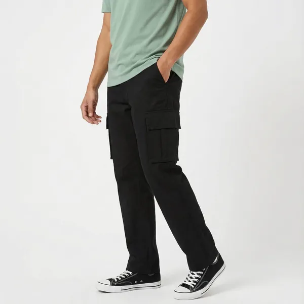 Black_Premium_Cotton_Lycra_Cargo_For_Men