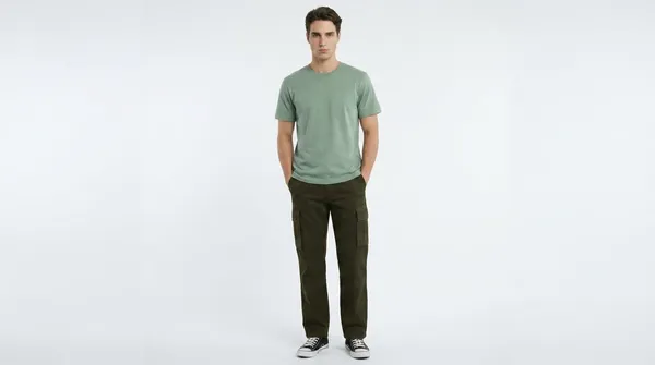 Olive_Premium_Cotton_Lycra_Cargo_For_Men