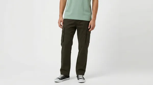 Olive_Premium_Cotton_Lycra_Cargo_For_Men