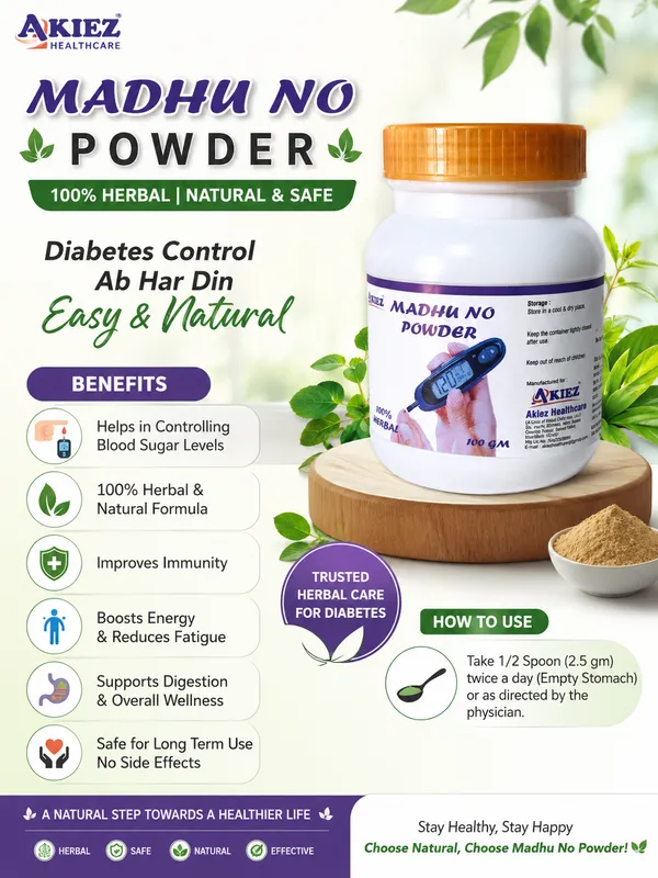Madhu_No_Herbal_Diabetes_Control_Powder_With_Karela_And_Jamun_100_Gm