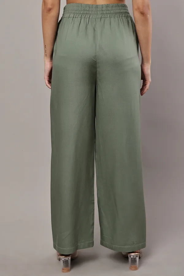 Olive_Green_Premium_Rayon_Top_And_Palazzo_Co-Ord_Set_For_Women