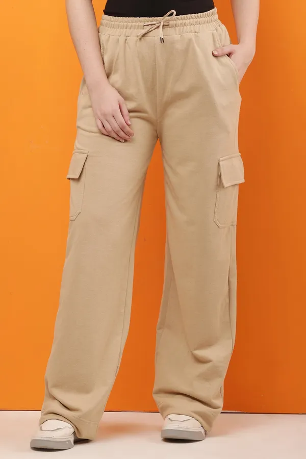 Beige_Cargo_Wide_Leg_Trousers_for_Women
