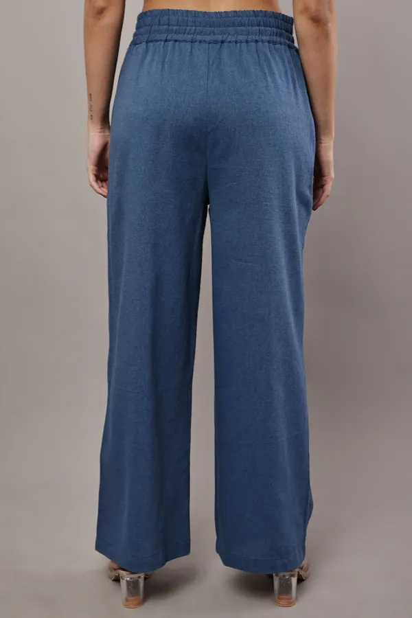 Blue_Premium_Rayon_Top_And_Pant_Set_For_Women