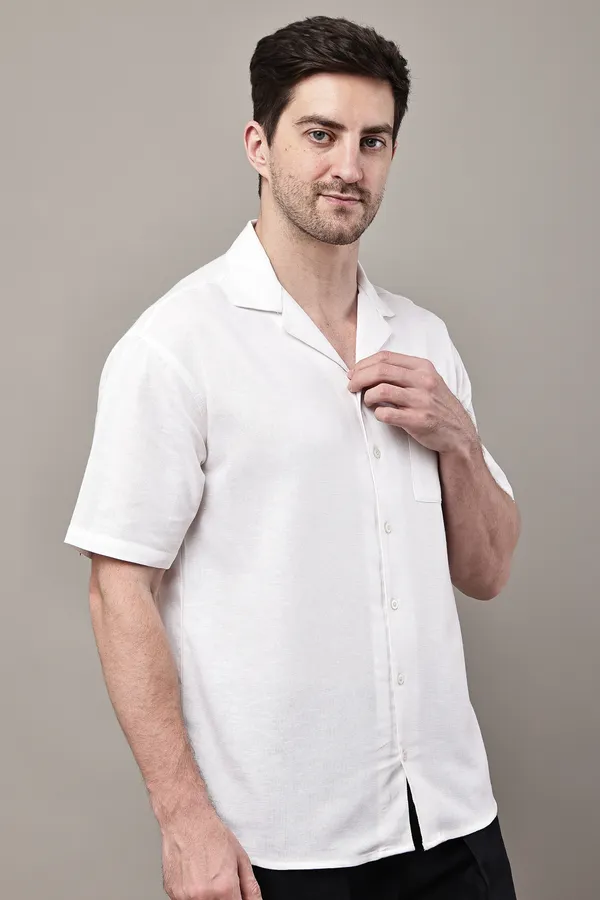 White_Premium_Linen_Camp_Collar_Shirt_For_Men