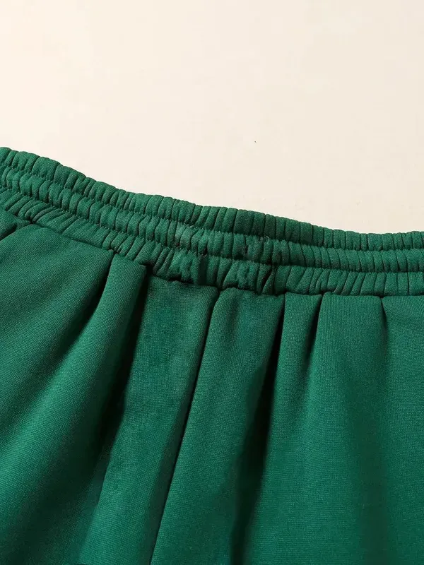 Green_Premium_Cotton_And_Polyester_Joggers_For_Women