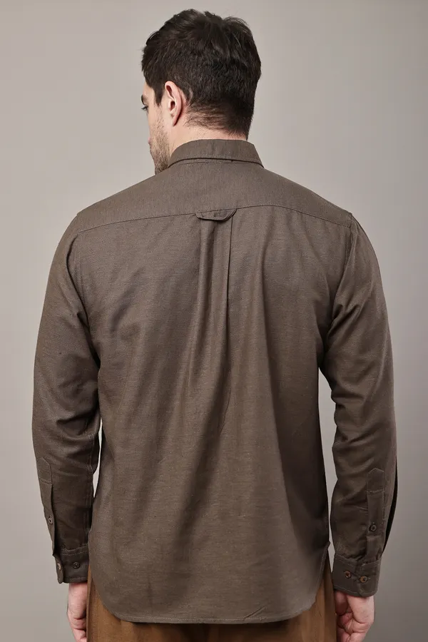 Brown_Premium_Linen_Slim_Fit_Casual_Shirt_For_Men