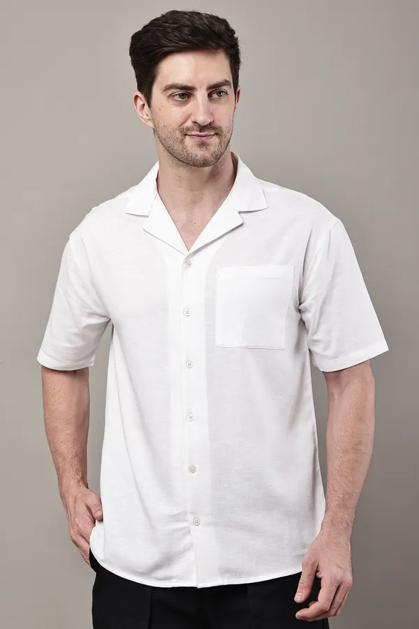 White_Premium_Linen_Camp_Collar_Shirt_For_Men
