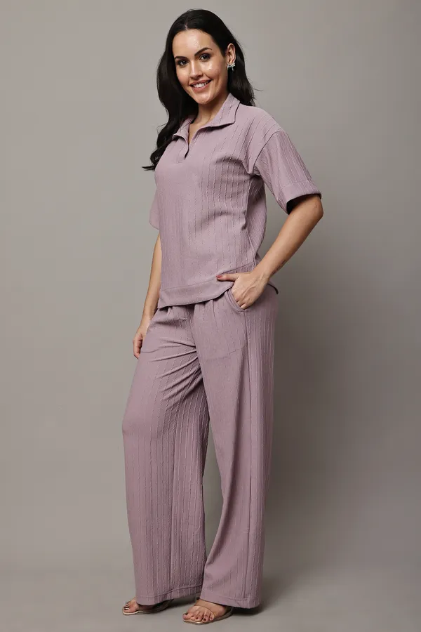 Lilac_Premium_Texture_Polyester_Co-Ord_Set_For_Women