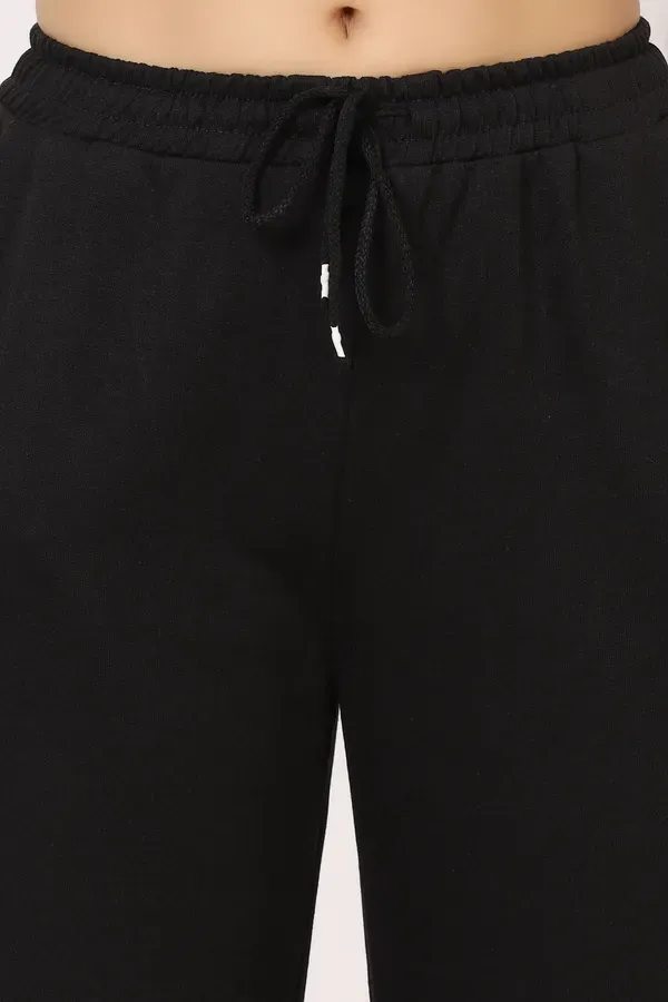 Black_Premium_Cotton_And_Polyester_Casual_Trousers_For_Women