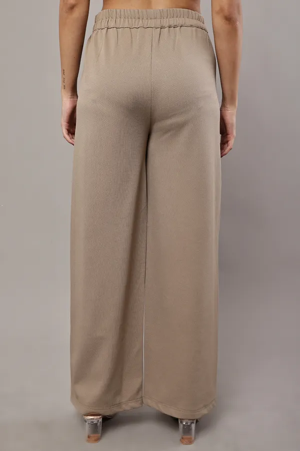 Beige_Premium_Cotton_Twill_Vest_And_Palazzo_Set_For_Women