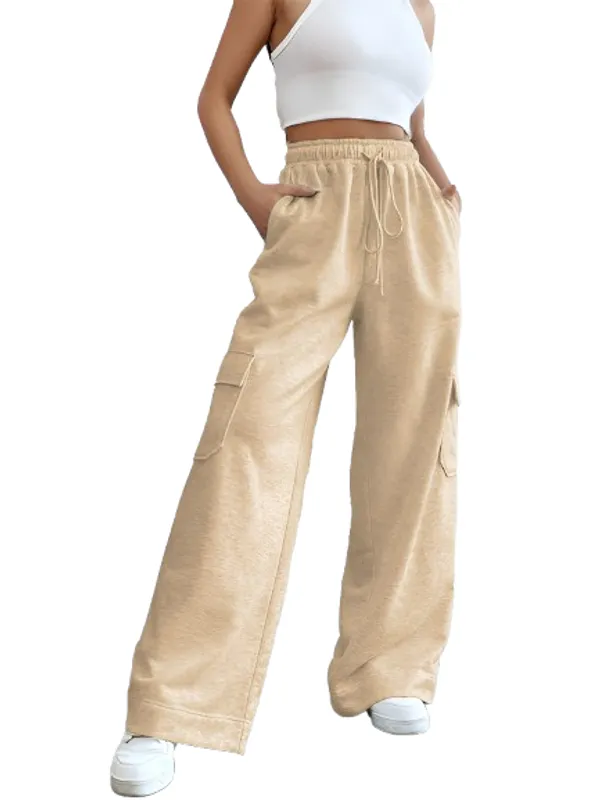 Beige_Cargo_Wide_Leg_Trousers_for_Women