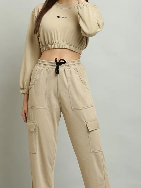 Beige_Cotton_Cargo_Wide_Leg_Pants_for_Women