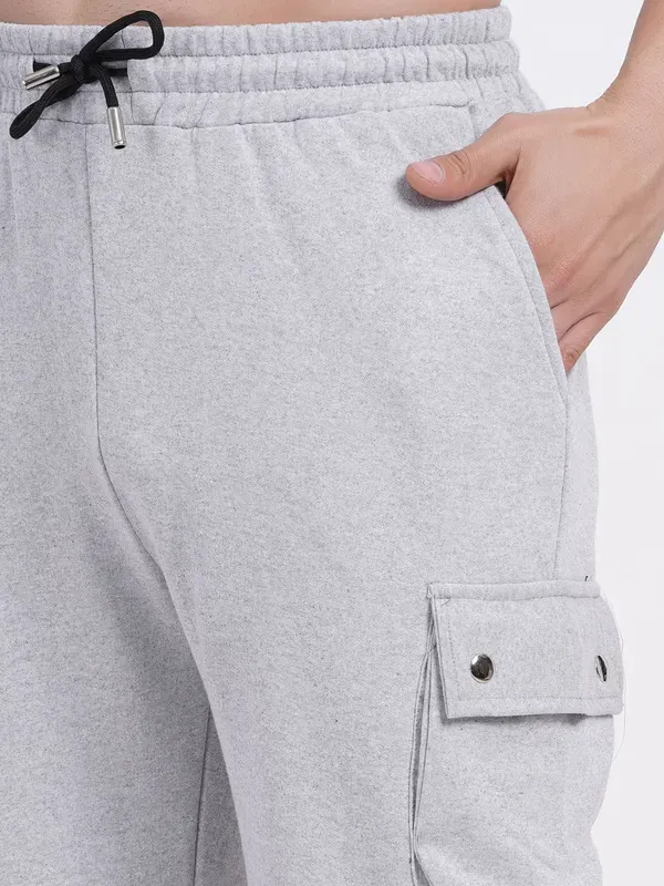 Grey_Premium_Cotton_And_Polyester_Cargo_Pants_For_Women