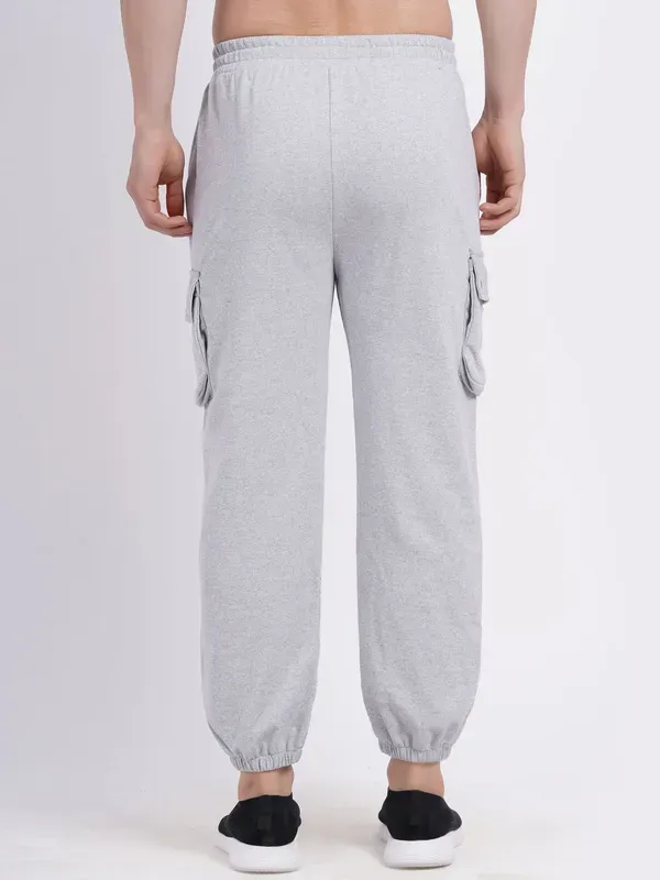 Grey_Premium_Cotton_And_Polyester_Cargo_Pants_For_Women