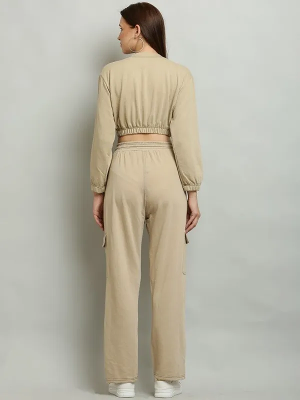 Beige_Cotton_Cargo_Wide_Leg_Pants_for_Women