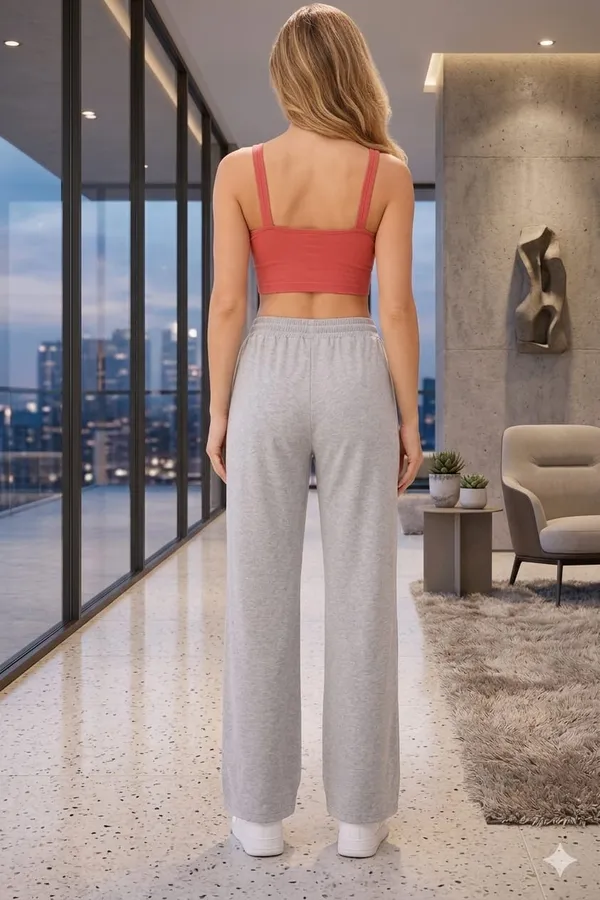 Grey_Premium_Cotton_French_Terry_Wide_Leg_Lounge_Pants_For_Women