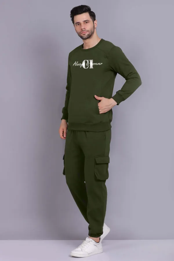 Green_Premium_Fleece_Sweatshirt_And_Cargo_Joggers_Set_For_Men