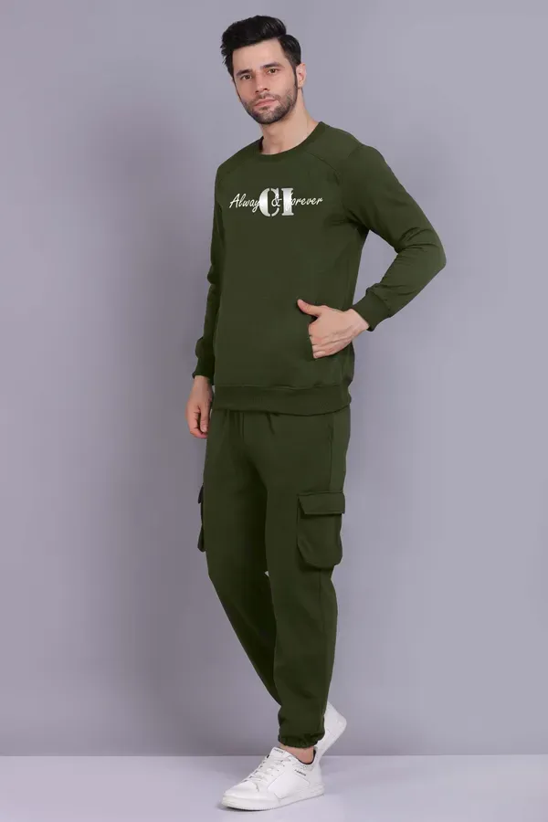 Green_Premium_Fleece_Sweatshirt_And_Cargo_Joggers_Set_For_Men