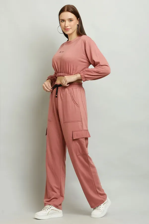 Pink_Premium_Cotton_And_Polyester_Co-Ord_Set_For_Women