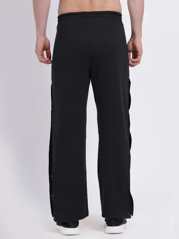 Black_Premium_Cotton_French_Terry_Cargo_Pants_For_Men