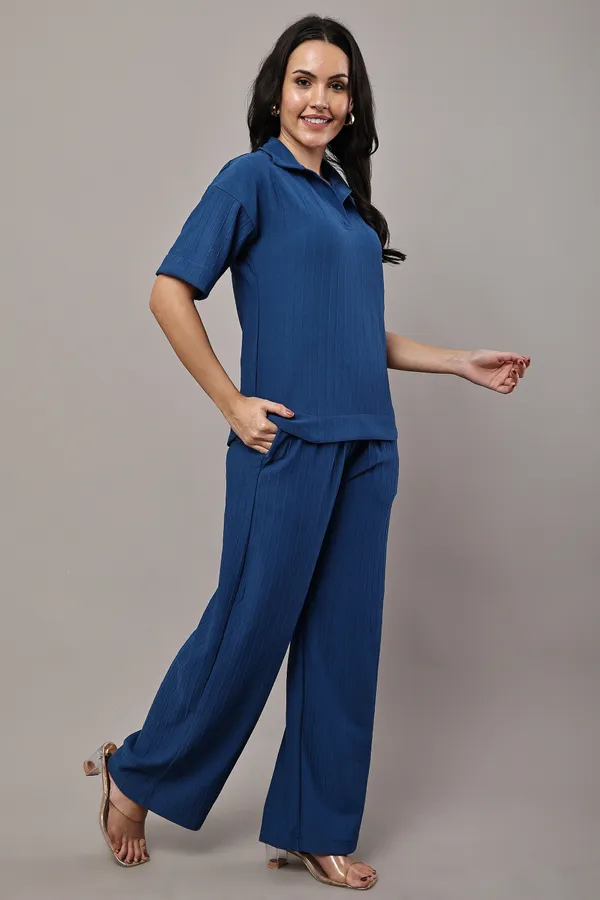 Blue_Premium_Texture_Polyester_Co-Ord_Set_For_Women