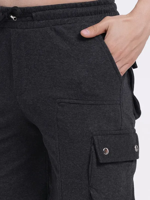 Black_Premium_Cotton_And_Polyester_Shorts_For_Men